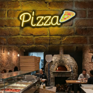 NEON LEON PİZZA (56x16CM)