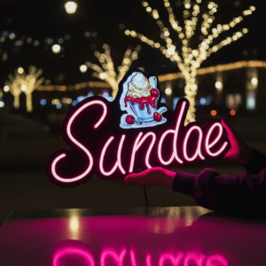 NEON LEON SUNDAE(50x27CM)