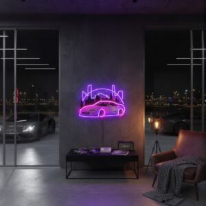 NEON LED UV BASKILI SPOR MOR ARABA