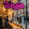 NEON LEON WAFFLE(41x24CM)