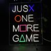 NEONİTE 'JUSX ONE MORE GAME' IŞIKLI NEON LED DEKORATİF DUVAR TABELASI