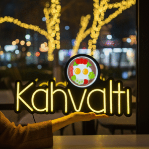 NEON LEON KAHVALTI(50x25CM)